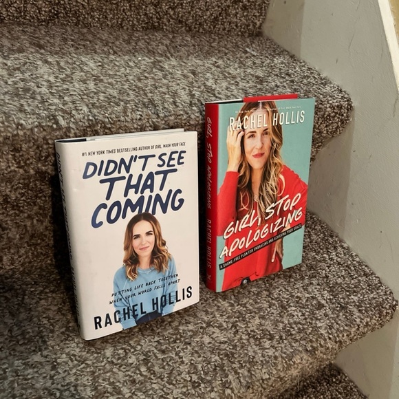 Rachel Hollis Book Set - White and Red Covers girl stop apologizing, and didn’t - Picture 1 of 6